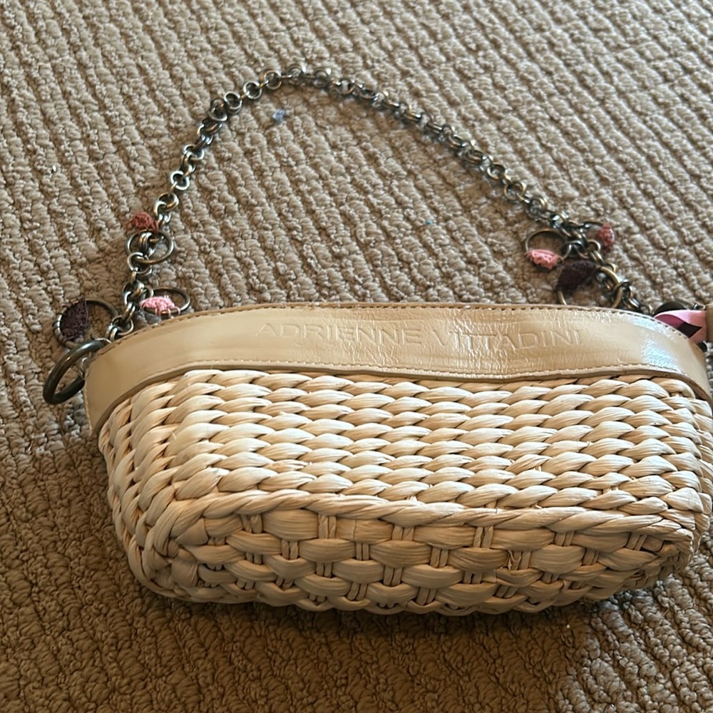 Adrienne vittadini straw purse